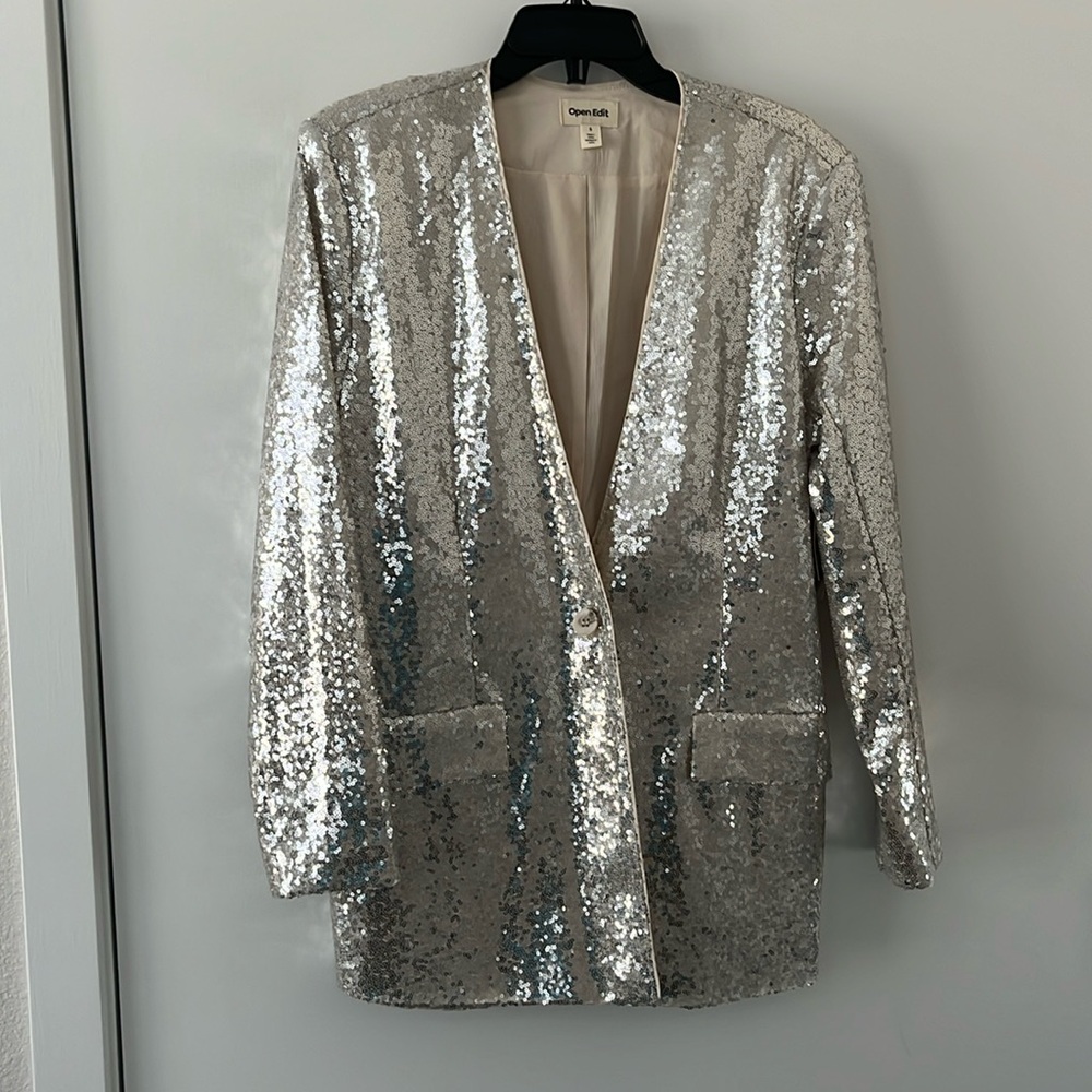 Sequence cream/silver colored jacket